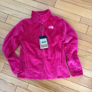 The North Face pink furry Jacket